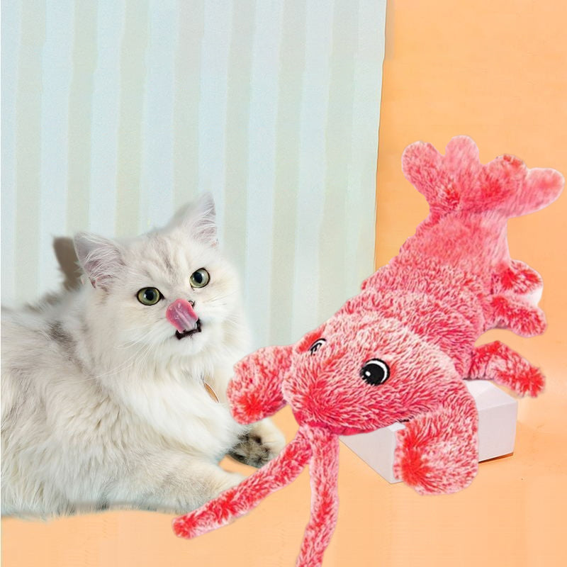 Electric Plush Jumping Shrimp