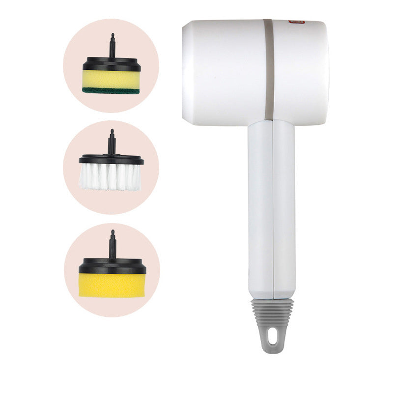 Electric rechargeable multifunctional handheld cleaning brush